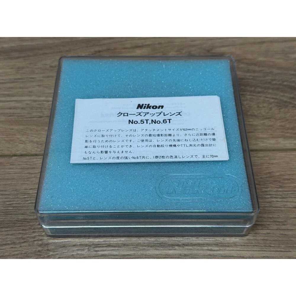 Nikon No. 6T 62mm Close-Up Attachment Lens Filter Macro Japan w/ Box Case Manual
